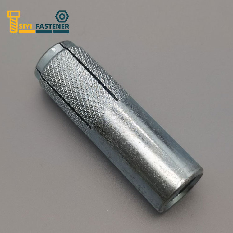 Carbon Steel Bluewhite Zinc Plated Rorate in Anchor with Knurling
