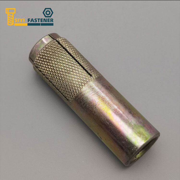 Carbon Steel Yellow Zinc Plated Iacta in anchora cum Knurling