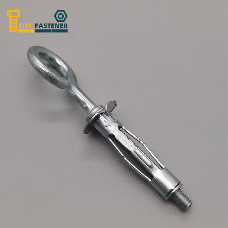 Carbon Steel Zinc Plated cavum Wall anchoram cum O Hook