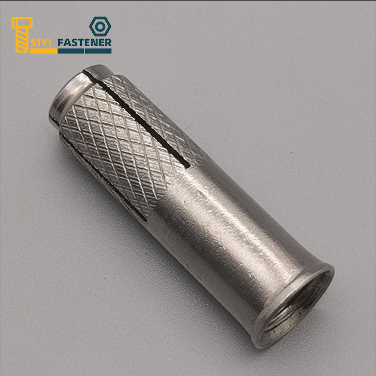 Steel Iacta in anchora cum Knurling et Lip